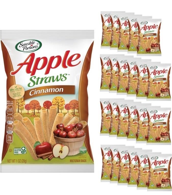 24 pack Sensible Portions Apple Straws