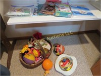 childrens toys books lots of goodies w nice basket