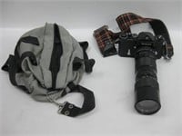 Vtg Nikon F SLR Film Camera w/ Tele-Photo Lens