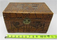 Antique Carved Oriental Music Box