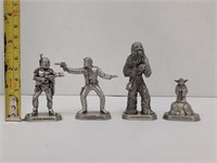 (4) 1994 Rawcliffe Star Wars Pewters