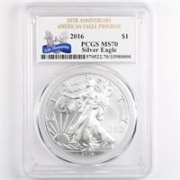 2016 Silver Eagle PCGS MS70