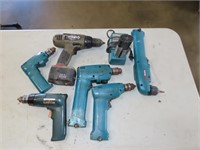 Lot of Bettery Operated Drills - Untested