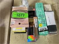 Foundation and assorted beauty products