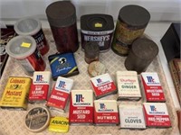 Spice and Advertising Tins