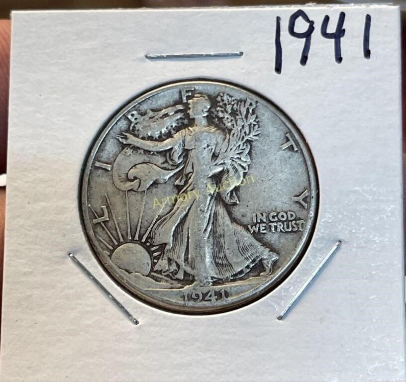 1941 SILVER WALKING LIBERTY HALF DOLLAR