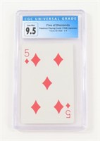 PKMN PLAYING CARD - 5 DIAMONDS, 1998 JP GRADE 9.5
