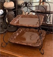 Celebrating Home Venetian 2-Tier Serving Stand