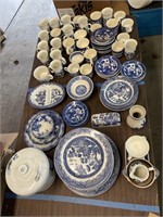 Blue dishware