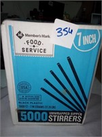 500 piece unwrapped sipper stirrers