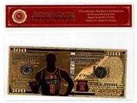 Michael Jordan Gold Banknote