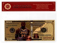LeBron James Gold Banknote