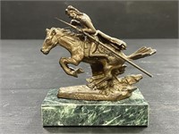 Remington "The Cheyenne" Bronze w/ Marble Base