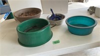 Animal bowls and planter