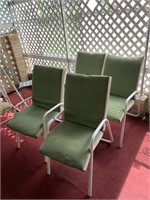 (4) Metal Patio Chairs