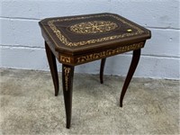 Inlaid Music Box Contemporary Table
