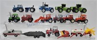 Ertl lot of 17 die cast farm tractors and