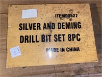 (5) PIECES-SILVER AND DEMING DRILL BIT SET