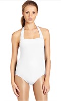 L Womens Halter White