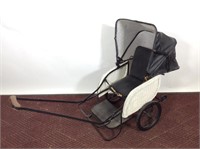 Wicker Sulky Baby Carriage