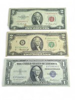 Assorted old U.S. Paper money