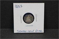 1853 Seated Half Dime