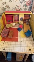 Original 1963 Barbie dream house, cardboard house