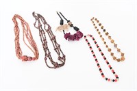 Wooden/Plastic Beaded Necklaces