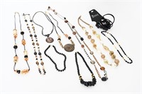 Black/Gold/Neutral Tone Necklaces, Bracelets