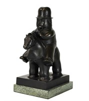 Fernando Botero Sculpture " Man on Horseback "