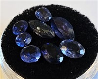 Small Faceted Gemstones -Blue