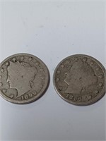 1899, 1807 V Nickel Coin Lot
