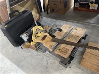 Miter saw, tool case, workmate