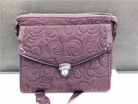 Vera Bradley Purple Quilted Cloth Purse w/wallet