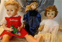 3 Dolls, the doll in blue dress is a limited editn