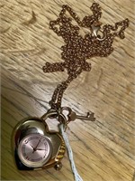 Bronze Milor Italy Chain and Heart Watch