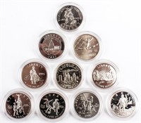 Coin 10 U.S. Commemorative Half Dollars BU/Pr