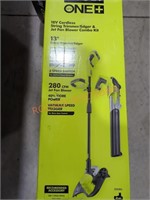 Ryobi 18v cordless string trimmer/ edger & blower