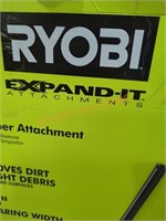 Ryobi sweeper attachment, 15" cleaning width