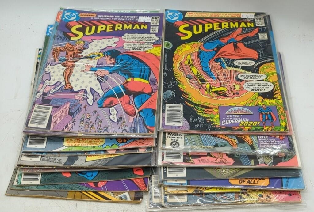 (I) 25 Bronze Age DC Superman Comics