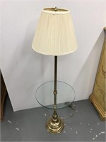 Brass floor lamp