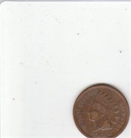 1889 US Copper Indian Head Penny