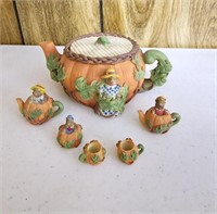 Adorable Miniature Mouse Tea Set