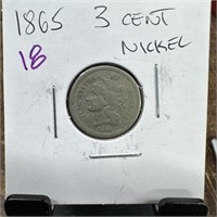 1865 3 CENT NICKEL