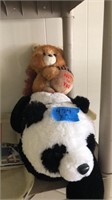 2 NEW stuffed animals-panda and squirrel