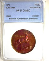 1976 Rand NNC PR67 Cameo S. Africa Silver