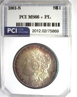 1881-S Morgan MS66+ PL LISTS $1000