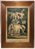 Currier & Ives Print, Robert Burns And His ... Mar