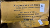 Foxcraft wheel shield fender skirts 1963 buick