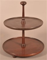A.W. Marlow, York, PA Mahogany Serving Stand.